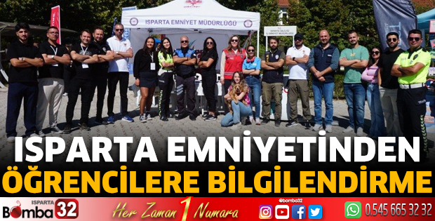 Isparta Emniyetinden öğrencilere bilgilendirme