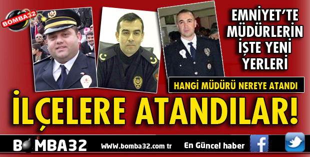 ISPARTA EMNİYET'TE MÜDÜRLER DEĞİŞTİ