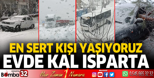 Isparta en sert kışını yaşıyor