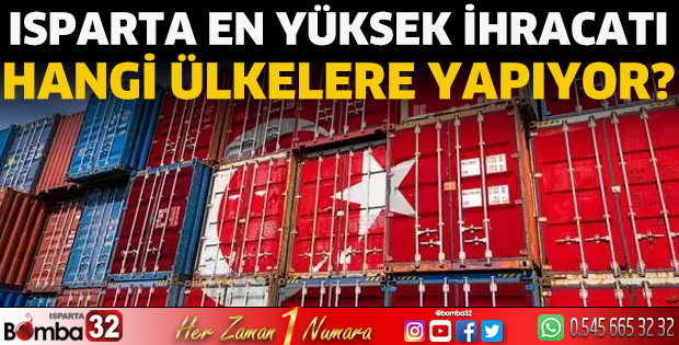 Isparta en yüksek ihracatı hangi ülkelere yapıyor?