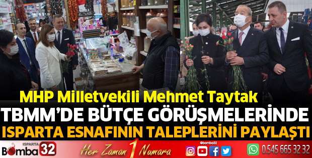 Isparta esnafının taleplerini paylaştı