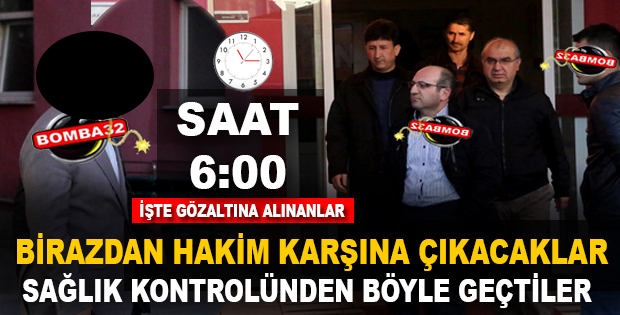 ISPARTA FETÖ DAVASINDAN YARGILANANLAR  HASTANEDE 