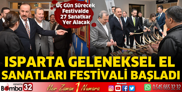 Isparta Geleneksel El Sanatları Festivali Başladı