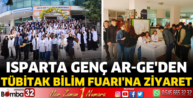 Isparta Genç Ar-Ge'den TÜBİTAK Bilim Fuarı'na Ziyaret