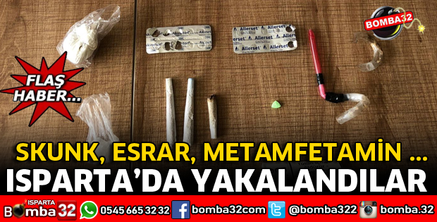 ISPARTA GİRİŞİNDE YAKALANDILAR
