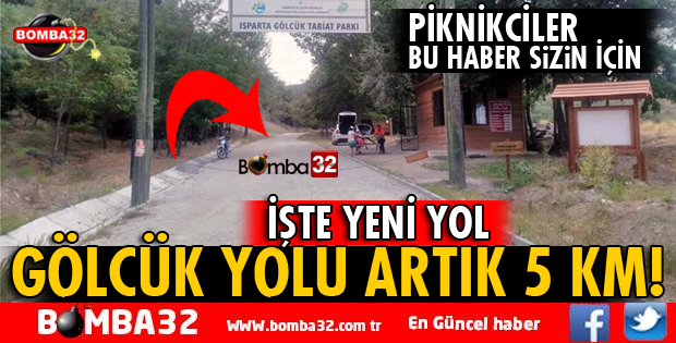 ISPARTA GÖLCÜK YOLU 5 KİLOMETREYE DÜŞTÜ