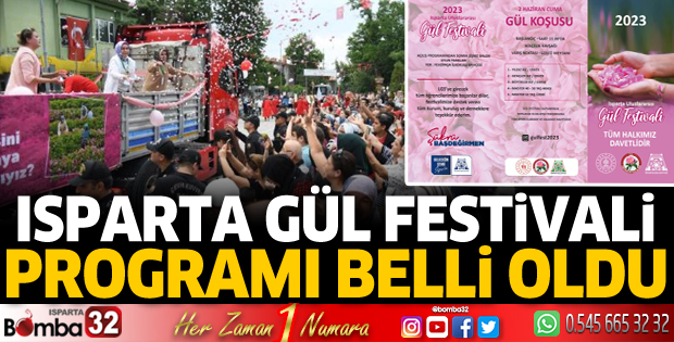 Isparta Gül Festivali programı belli oldu