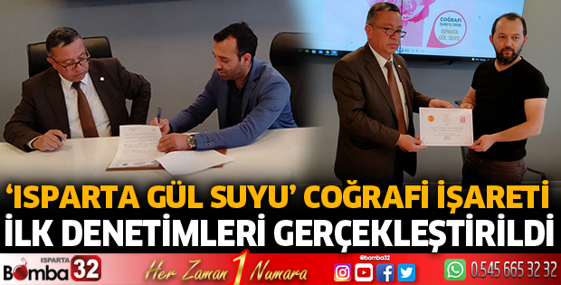 Isparta Gül Suyu Coğrafi İşareti İlk Denetimleri Gerçekleştirildi