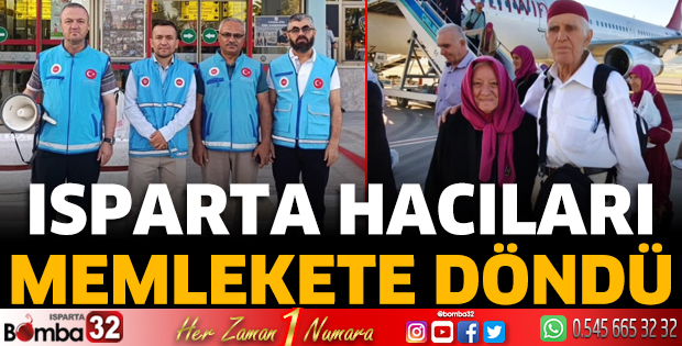 Isparta hacıları yurda döndü