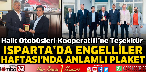Isparta Halk Otobüslerine Anlamlı Teşekkür