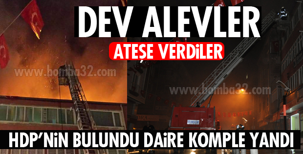 ISPARTA HDP İL BİNASINI ATEŞE VERDİLER