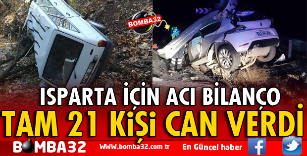 ISPARTA İÇİN ACI BİLANÇO
