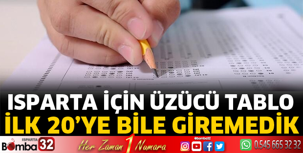 Isparta için üzücü tablo