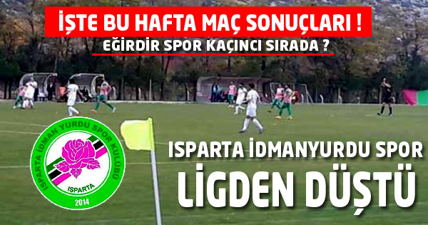 Isparta İdmanyurdu Ligden Düştü