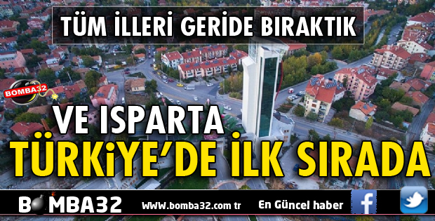 ISPARTA İLK SIRADA YER ALDI