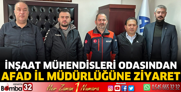 Isparta İMO'dan AFAD'a ziyaret