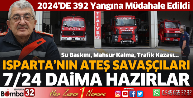 Isparta itfaiyesinin 2024 raporu