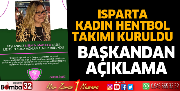 Isparta Kadın Hentbol Takımı kuruldu