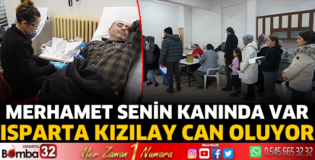 Isparta Kızılay can oluyor