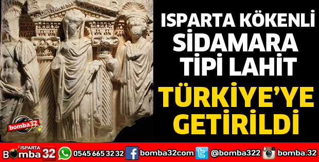 ISPARTA KÖKENLİ SİDAMARA TİPİ LAHİT TÜRKİYE'DE