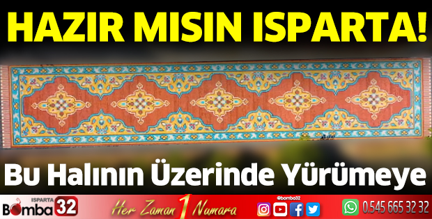 Isparta Köşe Göbek Halısında yürümeye hazırmıyız