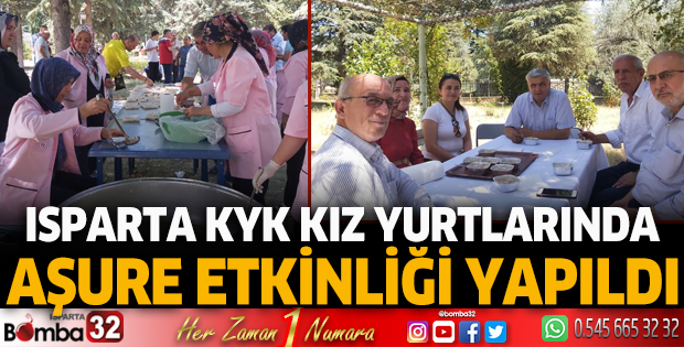 Isparta KYK kız yurtlarında aşure etkinliği yapıldı 