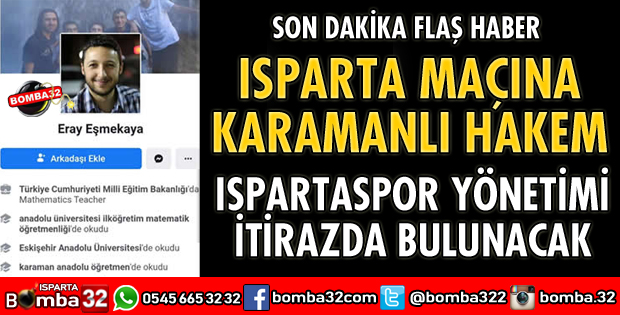 ISPARTA MAÇINA KARAMANLI HAKEM