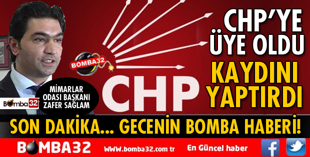 ISPARTA MİMARLAR ODASI BAŞKANI CHP SAFLARINDA
