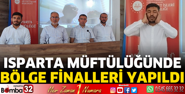 Isparta Müftülüğünde bölge finalleri yapıldı
