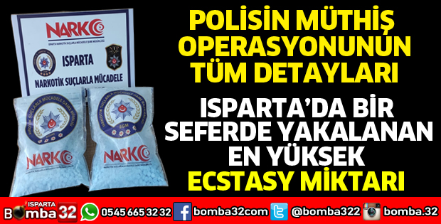 ISPARTA NARKOTİKTEN BİR BAŞARILI OPERASYON DAHA