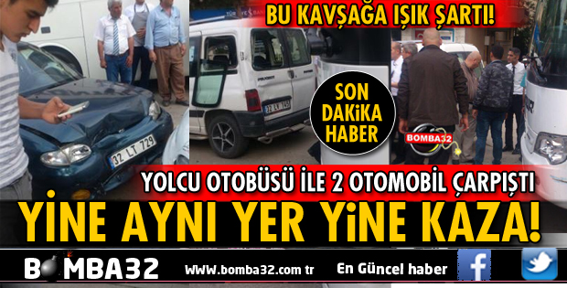 ISPARTA OTOGAR KAVŞAĞI ÜSTÜNDE YİNE KAZA
