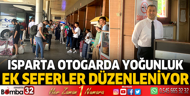 Isparta otogarda yoğunluk