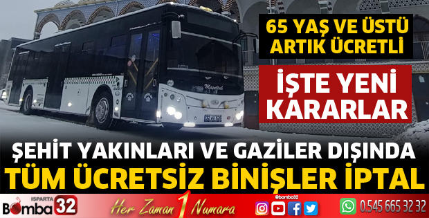 Isparta Özel Halk Otobüsleri yeni kararları duyurdu