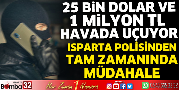 Isparta polisinden tam zamanında müdahale