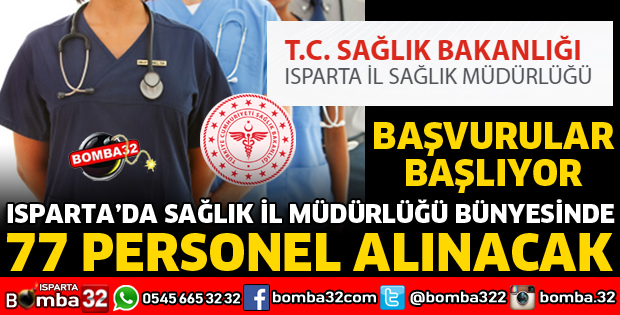 ISPARTA SAĞLIKTA 77 PERSONEL ALINACAK