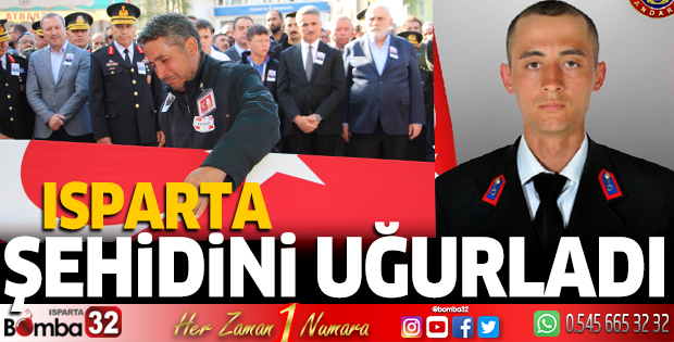 Isparta şehidini uğurladı