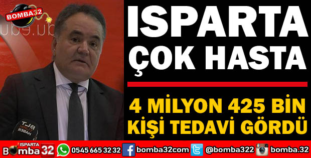 ISPARTA ŞEHİR HASTANESİ 4 MİLYON 425 BİN HASTAYA HİZMET VERDİ