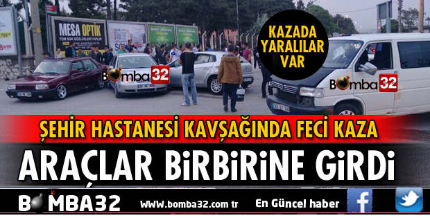 ISPARTA ŞEHİR HASTANESİ KAVŞAĞINDA FECİ KAZA