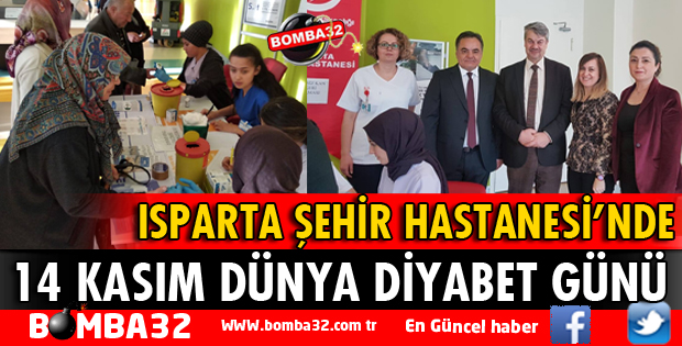 ISPARTA ŞEHİR HASTANESİ'NDE 14 KASIM DÜNYA DİYABET GÜNÜ
