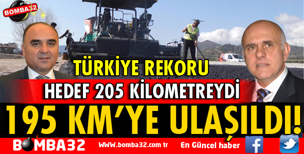 ISPARTA SICAK ASFALTTA TÜRKİYE REKORU KIRDI