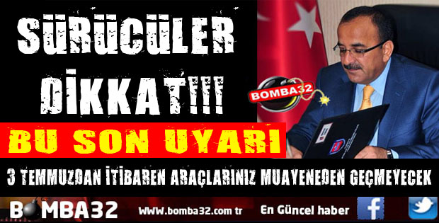 ISPARTA ŞOFÖRLER ODASINDAN SÜRÜCÜLERE SON UYARI