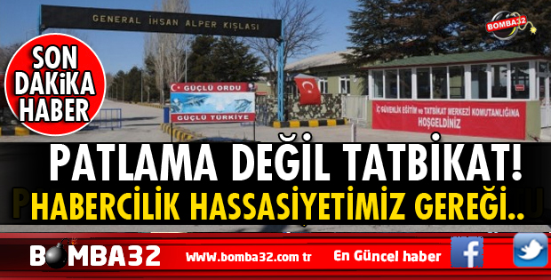 ISPARTA SON DAKİKA PATLAMA DEĞİL TATBİKAT!