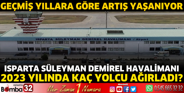 Isparta Süleyman Demirel Havalimanı 2023 yılında kaç yolcu ağırladı?