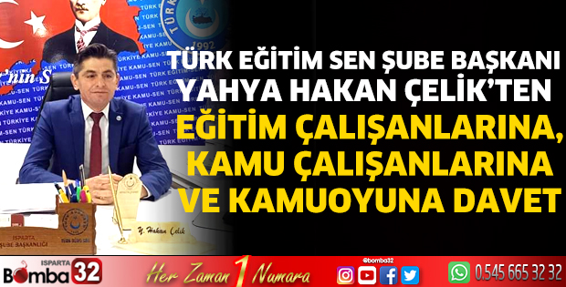 Isparta Türk Eğitim-Sen'den davet