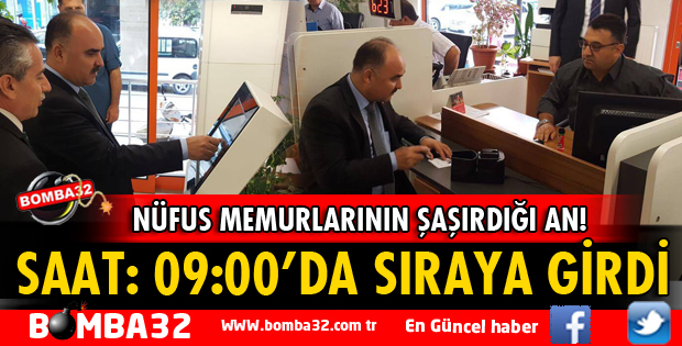 ISPARTA VALİSİ GÜNAYDIN ÇİPLİ KİMLİK BAŞVURUSUNDA BULUNDU