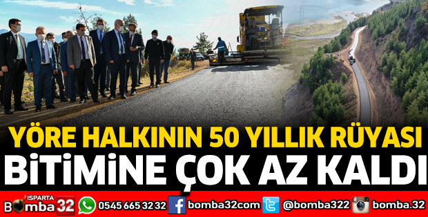 ISPARTA VE BURDUR EL ELE MELİKLER KÖPRÜSÜ YOLUNU ASFALTLIYOR