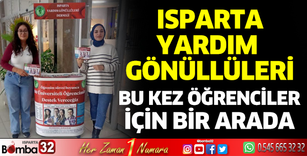 Isparta Yardım Gönüllüleri iş başında
