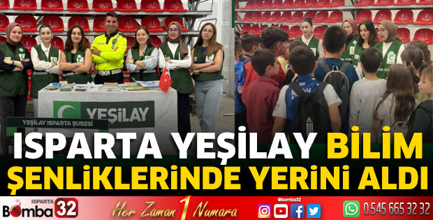 Isparta Yeşilay Bilim Şenliklerinde yerini aldı