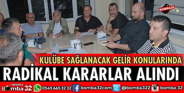 ISPARTA32 SPOR’DAN RADİKAL KARARLAR