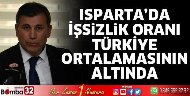 Isparta’ da İşsizlik Oranı Türkiye Ortalamasının Altında